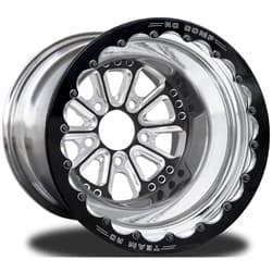 EXILE BLACK 15x9 3.5 BS 5x4.50 SBL POL DISH SOLID BLK CNT & B RC COMP / CSC40X1P1B-02B
