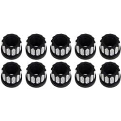 RC COMP WHEEL NUT SET 5/8-18" RH 12 POINT BLACK ECLIPSE 10PK RC COMP / CSLUG625-01E