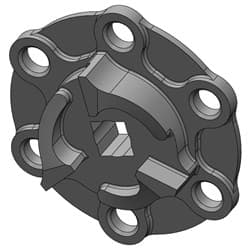 RCD ENGINE JAW 6-HOLE   RCD - 101303-09