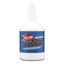 REDLINE MOTOR OIL 5W50 1 QUART / 946ML REDLINE OIL / 11604