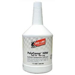 POLYCOMP 30WT COMPRESSOR OIL 1 QUART / 946ML REDLINE / 31304