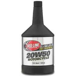 REDLINE MOTORCYCLE 20W50 ENGINE OIL, 1 QUART / 946ML REDLINE OIL / 42504