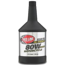 REDLINE 80W MOTORCYCLE GEAR OIL, 1 QUART / 946ML REDLINE OIL / 42704
