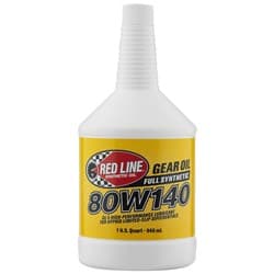 REDLINE 80W140 GL-5 GEAR OIL 1 QUART / 946ML REDLINE OIL / 58104