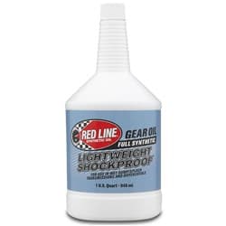REDLINE LIGHTWEIGHT SHOCKPROOF GEAR OIL, 1 QUART / 946ML REDLINE OIL / 58404