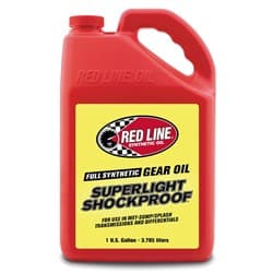REDLINE SUPERLIGHT SHOCKPROOF GEAR OIL, 1 GALLON / 3.78L REDLINE OIL / 58505