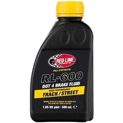 REDLINE RL-600 DOT 4 SYNTHETIC BRAKE FLUID, 16OZ / 473ML REDLINE OIL / 90404