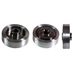 SB CHEV 400 6.2" EXT. BAL. STEEL/ALLOY BLOWER 6 BOLT 2 KEYWAY SBC ROMAC 0205/B-6