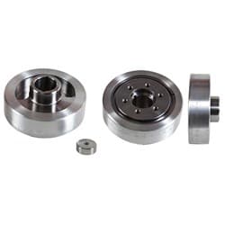 BB CHEV 396 454 6.2" EXT. BAL. BALANCER BLOWER STEEL 6 BOLT 2 KEY BBC ROMAC RO0208B 6B