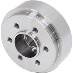 STEEL BLOWER CRANK HUB, 351C 6-BOLT, DUAL KEY, INTERNAL BAL ROMAC / 0420B