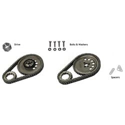 DR TIMING CHAIN SET, LS2 3-BOLT, TORRINGTON, NITRIDED ROLLMASTER CS10005