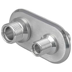 ALLOY BULKHEAD ALLOY POLISHED 2 PORT RPC - 1003
