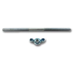 1/4-20 x 6" LONG STUD W/WING NUT SUIT STEEL. CARBY STUD RPC - R2178X