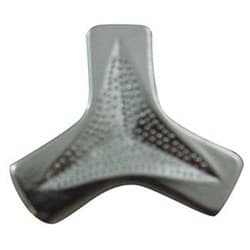 AIR CLEANER WING NUT TRI BAR CHROME STEEL 1/4" THREAD RPC - R2179