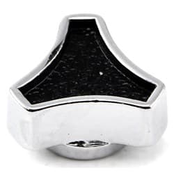 AIR CLEANER WING NUT TRI BAR SMALL CHROME STEEL 5/16-18 RPC - R2179X
