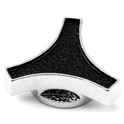 AIR CLEANER WING NUT LARGE CHROME STEEL BLACK TOP 5/16-18 RPC - R2180