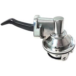 MECHANICAL FUEL PUMP, FORD FE CHROME, 80GPH, 1/4" NPT IN/OUT RPC - R2305C