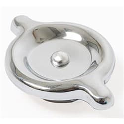 CHROME STEEL OIL FILLER CAP TWIST-IN FITS MOST GM V/COVERS RPC - R4804