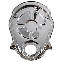 TIMING CHAIN COVER BB CHEV CHROME STEEL(SINGLE CHAIN ONLY RPC - R4935