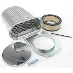 HOOD SCOOP POLISHED ALUMINIUM SINGLE "HILBORN STYLE" RPC - R5247