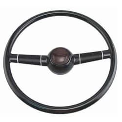15" 1940 FORD STEERING WHEEL BLACK DIRECT FIT GM COLUMN RPC - R5628