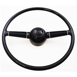 15" 1940 FORD V8STEERING WHEEL BLACK DIRECT FIT GM COLUMN RPC - R5629