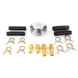 CHROME STEEL FUEL PRESSURE REG INC HARDWARE, 5/16& 3/8ADAPT RPC - R5857