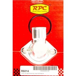 ALUM PONTIAC SWIVEL THERMSTAT NECK, POLISH RPC - R6014