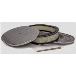 15 OVAL AIR CLEANER SET CHROME, BALL MILLED TOP RPC - R6021C