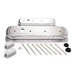 CAST VALVE COVERS, SBC 87-ON SHORT, BALL MILLED, POLISHED RPC - R6037