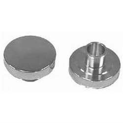 ALUMIN PUSH IN OIL CAP PLAIN WITH 1" NECK LESS RUBBER GROM RPC - R6050