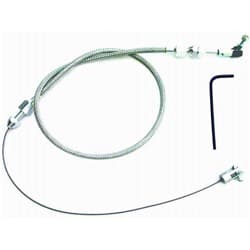 BRAIDED S/LESS THROTTLE CABLE KIT 24" HOUSING WITH CABLE RPC - R6054