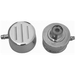 ALUMINIUM PCV VALVE 1 NECK CHROME BALL MILLED BREATHER RPC - R6100C