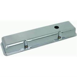 CAST VALVE COVERS, SBC SHORT CHROME, WITH HOLES RPC - R6131-2C