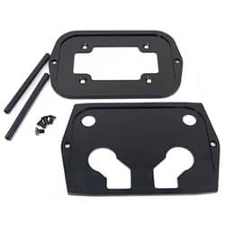 BLACK ALUMINUM OPTIMA SMOOTH BATTERY TRAY. GROUP 34 & 78 RPC - R6326BK