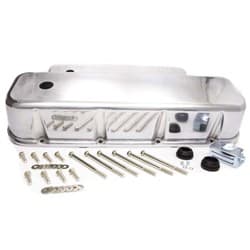 CAST VALVE COVERS, BBC TALL POLISHED ALUMINIUM WITH HOLES RPC - R6330-2