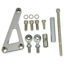 ALUMINIUM ALTERNATOR MOUNT SBC *NOTES* CHROME LONG W/PUMP RPC - R6402