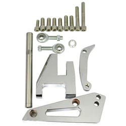 ALUMINIUM ALTERNATOR MOUNT SBC *NOTES* CHROME SHORT W/PUMP RPC - R6405