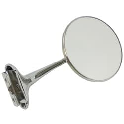 CHROME STEEL 4 PEEP MIRROR FITS BOTH DRIVER AND PASSENGER RPC - R6609