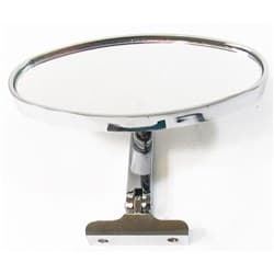 CHROME STEEL 5 OVAL INTERIOR MIRROR, SCREW ON STYLE RPC - R6616