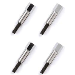 CHROME STEEL MINI HEX VALVE 1/4-20 COVER BOLT 4 PK 1-3/8"H RPC - R7283