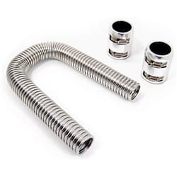 S/LESS STEEL RADIATOR HOSE KIT POLISHED 36 IN LENGTH *NOTES* RPC - R7307