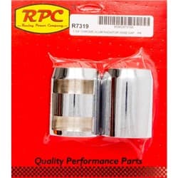 1-3/4" CHROME RADIATOR HOSE END "PAIR" RPC - R7319