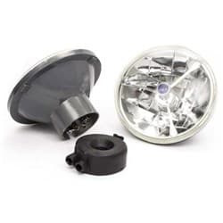 HEADLIGHT 7 ROUND H4 TRI-BAR BLUE DOT RPC - R7405