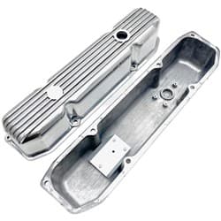 BB MOPAR 383-440 VALVE COVERS FINNED POLISHED. 4" TALL RPC - R7692