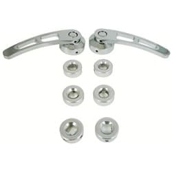 CHROME ALUMINUM DOOR HANDLE 4-1/4" LONG RPC - R8406