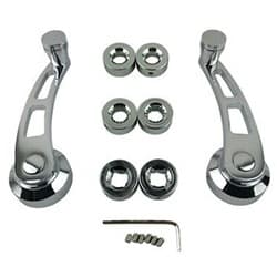 CHROME ALUMINUM WINDOW HANDLE 4-1/4" LONG RPC - R8408