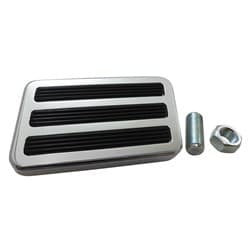 BRAKE PAD RUBBER INSERT RECT POLISHED ALUMINIUM FOR AUTO RPC - R8500POL
