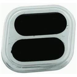 DIMMER PEDAL PADS POLISHED ALUM W/RUBBER INSERT RPC - R8514