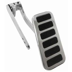 GAS PEDAL W/RUBBER INSERT AUTO POLISHED ALUM PAD W/STEEL ARM RPC - R8600POL